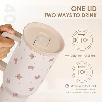 Fall Maple Leaf Stainless Steel Tumbler - Image 4