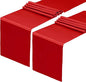 2 Pack Red Table Runners, 12x108 Inches | Silk and Smooth Fabric, by HMQIANG