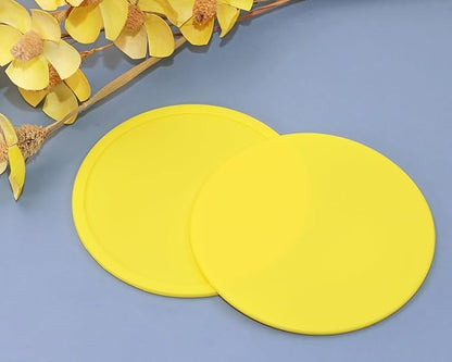 ONLYKXY 3 Pieces 3.93 Inch Silicone Coasters, Round Coasters - Image 5