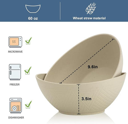 65oz Big Wheat Straw Bowls - Image 3