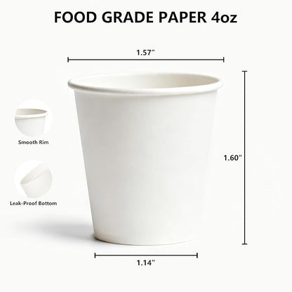 Espresso to Go Cups, Disposable Paper Cups, Travel Cups, 4oz Paper Cups - Image 2