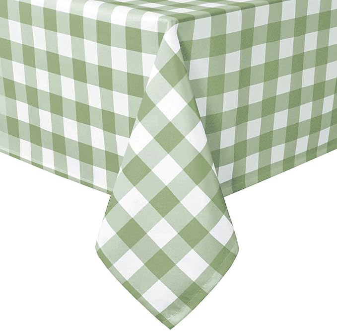 Checkered Tablecloth Rectangle, 60 x 140 Inch by Hiasan