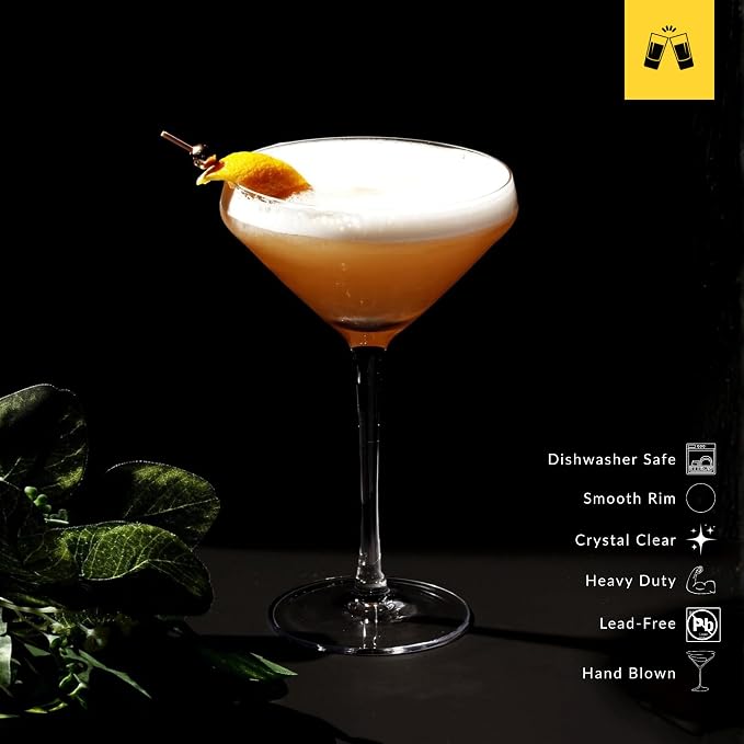 LEMONSODA Hand Blown Classic Martini Glasses, Model 2270 | Ideal - Image 2