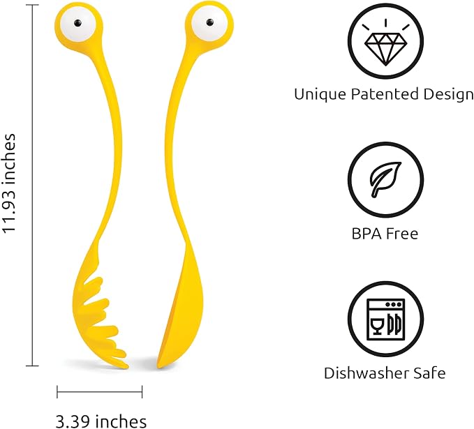 OTOTO Pasta Monsters and Salad Servers - Image 2