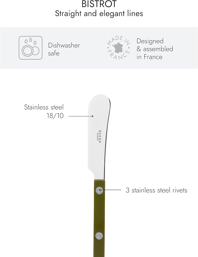 Sabre Paris - Set of 2 Spreader Knives 5.5 inches - Bistrot Collection - Perfect - Image 3