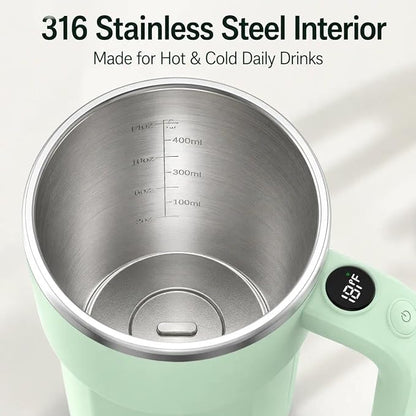 Self Stirring Coffee Mug, 12oz Rechargeable Magnetic Mixing Cup - Image 4
