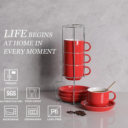 Sweejar Porcelain Cappuccino Cups - Image 2