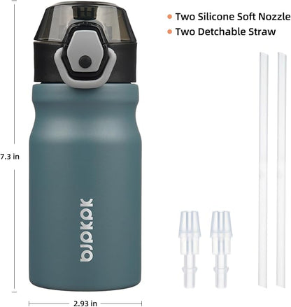 BJPKPK 14 oz Insulated Water Bottle, Stainless Steel Flask | Leak Proof Locking - Image 4