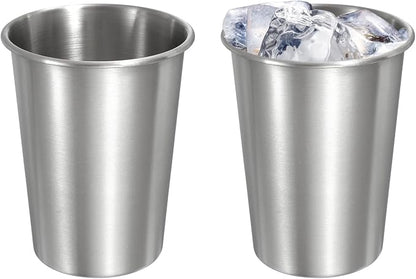 uxcell 2 Pcs Stainless Steel Cups, 14oz/400ml Metal Cups Double Wall Tumbler by uxcell