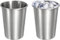 uxcell 2 Pcs Stainless Steel Cups, 14oz/400ml Metal Cups Double Wall Tumbler by uxcell