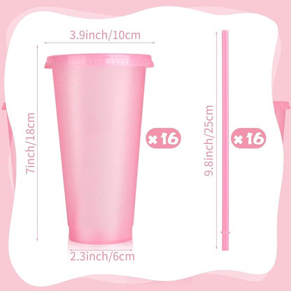 Hxezoc 16-Piece Reusable Cups - Image 2
