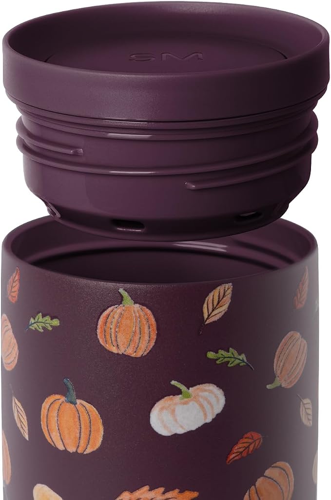 Simple Modern Halloween Travel Coffee Mug 360° Lid | 16oz | Pumpkins | Voyager - Image 4