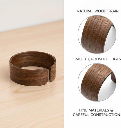 Office Desk & Home Coffee Station Accessory, Wooden Cup Sleeve - Image 6