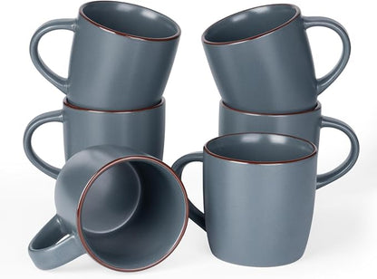 famiware Mercury Coffee Mugs 13 oz, Coffee Mugs Set of 6 by Famiware