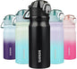 BJPKPK 18 oz Water Bottle with Straw & Handle, Insulated Stainless Flask | Leak by BJPKPK
