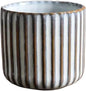 Vintage Ceramic Mug, Japanese Tea Cup 6oz Striped Cup No Handle Drinking Cup by Unknown