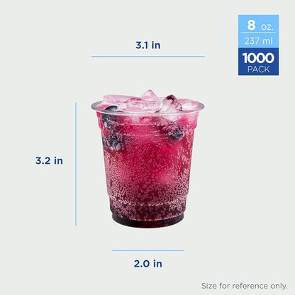 Karat 8oz Plastic Cups, and Juice | 78mm - Image 4