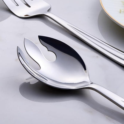 GoGeiLi Salad Server Set, 9.5-inch Stainless Steel Salad Serving Utensil - Image 4