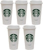 Starbucks Set of 5 16oz Reusable Hot Cups by Unknown