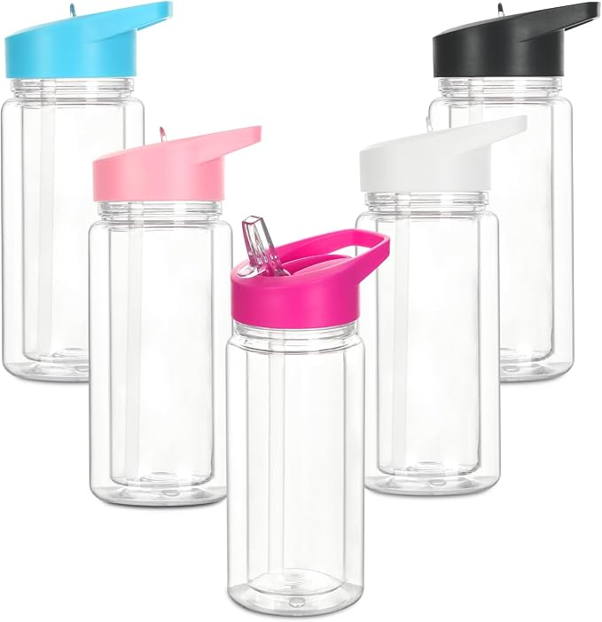 5 Pack 10 Oz Plastic Snow Globe Tumbler by Tswofia