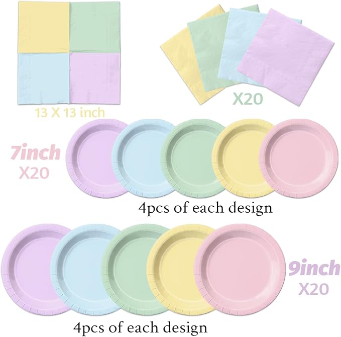 CMUSKO Pastel Party Decorations - Image 4