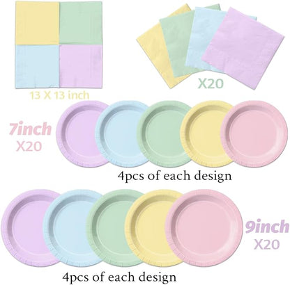 CMUSKO Pastel Party Decorations - Image 4