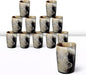 Handicrafts Home Viking Horn Shot Glasses Set of 12, Rustic Viking Drinkware by HandicraftsHome