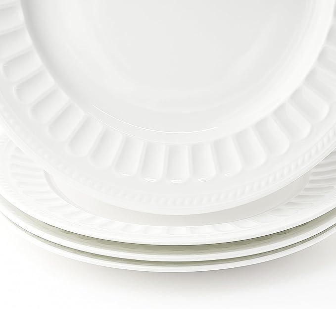 kanthea Bone China Dinner Plates, 10.5'' Ceramic Plates - Image 4