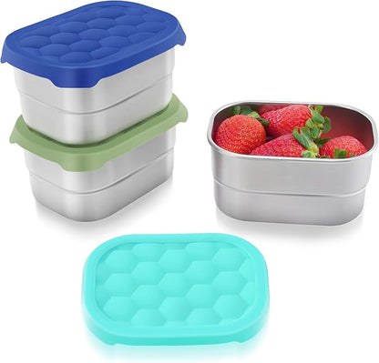 Small Stainless Steel Snack Containers by Tanjiae