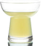 Lysenn Stemless Margarita Glasses Set of 2 - Elegant Vertical Stripes Cocktail Glasses – Premium Hand Blown Glassware for Martini and Mixed Drinks – 10 oz