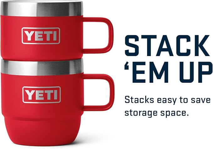YETI Rambler 6 oz Stackable Mug, Stainless Steel, Vacuum Insulated - Image 5