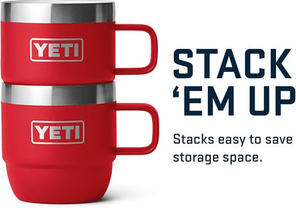 YETI Rambler 6 oz Stackable Mug, Stainless Steel, Vacuum Insulated - Image 5