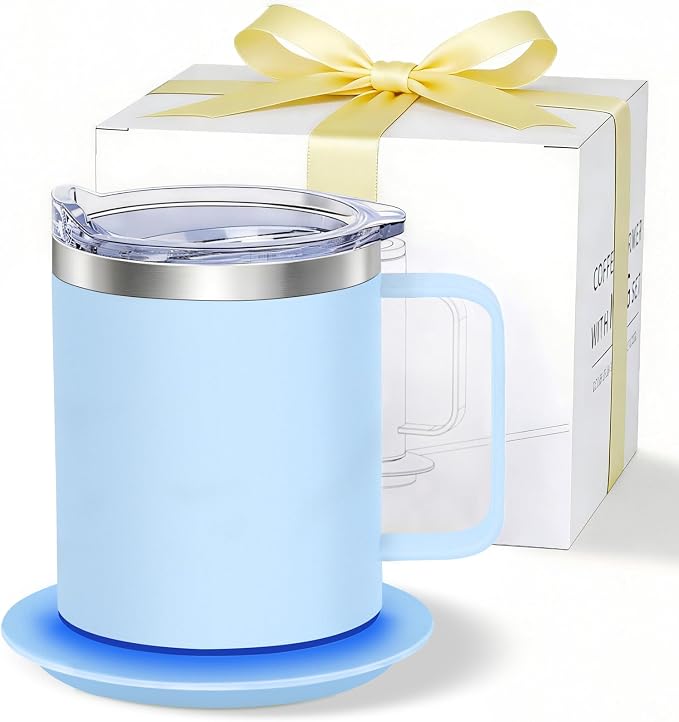 Heated Coffee Mug, Self Heating Electric Mug 131°F, USB Powered Coffee Cup by ZhengluTechnology