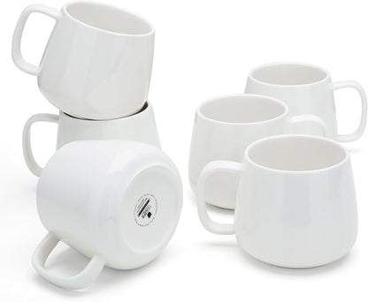 Teocera Coffee Mugs Set of 6-12oz Chip-Resistant Ceramic Cups by Teocera