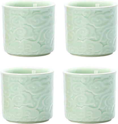 Ceramic Espresso Cups Set of 4-3oz Demitasse Cups by DicmracyCeramiccups