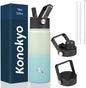Konokyo 18 oz Insulated Stainless Steel Water Bottle by Konokyo