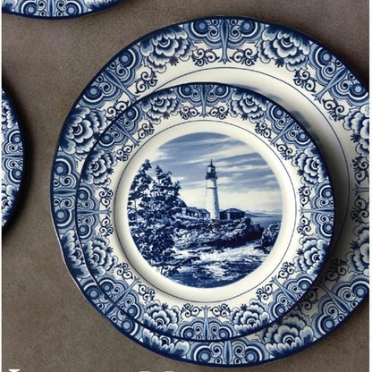 Royal 12-Piece Porcelain Dinnerware Set - Image 8