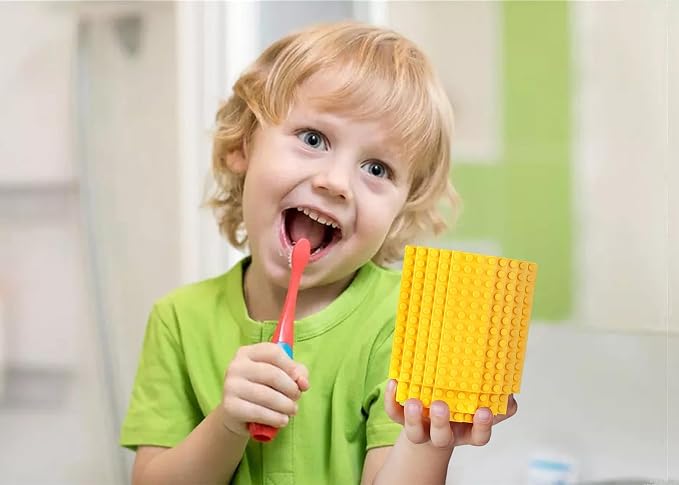 DEEXITO Build on Brick Coffee Mugs, Creative DIY Kids Party Cups - Image 5
