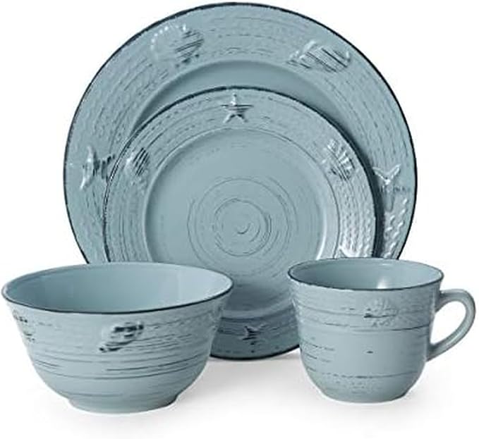 Pfaltzgraff Trellis Coastal 16-Piece Dinnerware Set by Pfaltzgraff