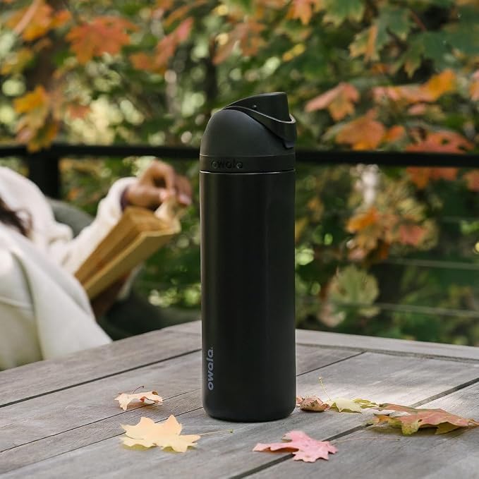 Owala FreeSip Stainless Steel Water Bottle 24 oz Lost Signal - Image 7