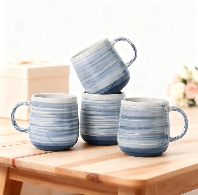 Coffee Mugs, 12oz Modern Cups - Image 8