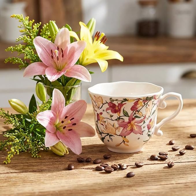 Bone China Tea Cup and Saucer Set - Image 5