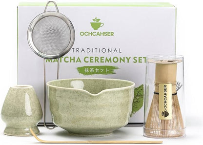Ochcahser Matcha Set, 17 OZ Matcha Bowl, Matcha Kit by Ochcahser