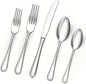 BEWOS 20 Piece Stainless Steel Silverware Set by BEWOS