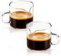 BCnmviku Shot Glasses Espresso Parts Double Spouts Milk Cup Clear Glass by BCnmviku