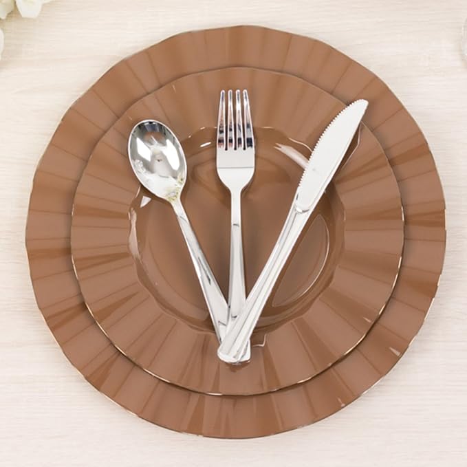 Efavormart 10 Pack Hard Plastic Large Dinner Plates - Image 8