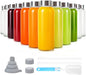 Sursip 10 oz Glass Juice Bottles, 12 Pack, Leakproof Stainless Lids | Reusable by Sursip%C2%AE