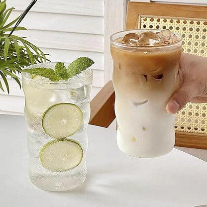 1pcs Bear-Shaped Glass Drinking Jar, Ice Cold Beverage Container - Image 3