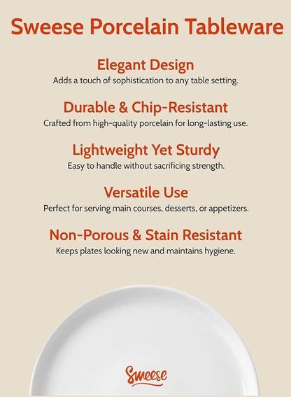 Sweese Porcelain Dessert Plates 7.4 Inch - Image 7
