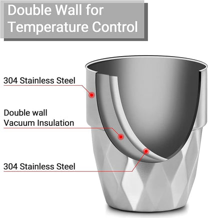 Beasea Stainless Steel Cups 10 oz, 12 Pack Bulk Stackable Insulated Stainless - Image 3